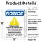 Signmission Food Allergy Notice, 12 in W x Rectangle, Plastic OS-2PACK-NS-P-1218-V-12813 - alternate 5